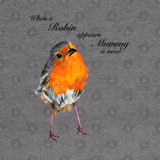 When a Robin appears Mummy is near by IslesArt